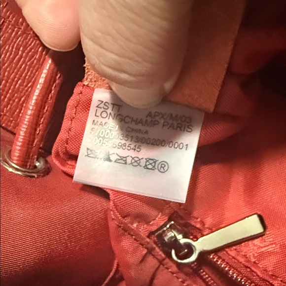 Longchamp Red Women's Bag - Picture 8 of 8
